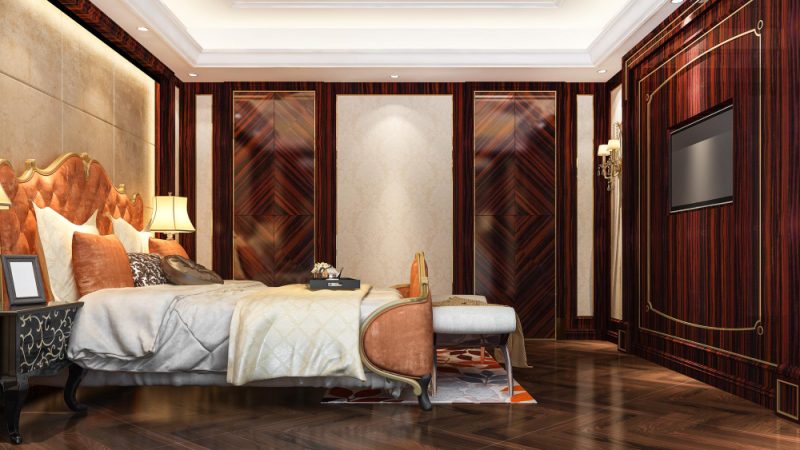 Modern Bedroom Wall Panelling