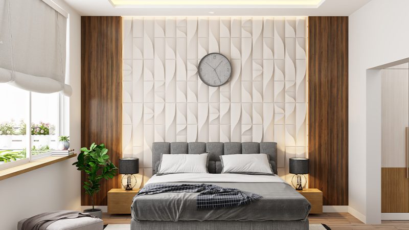 Modern Bedroom Wall Panelling