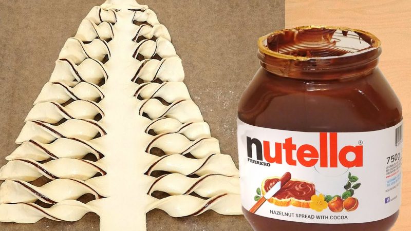 Nutella Christmas Tree with Puff Pastry