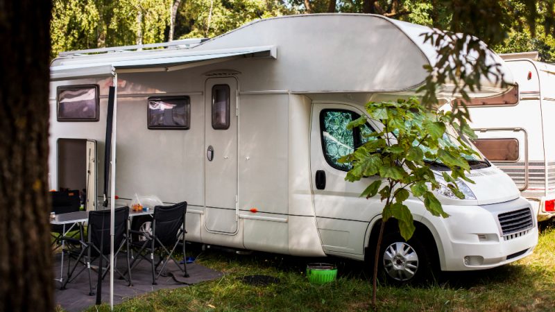 Caravan with Awning