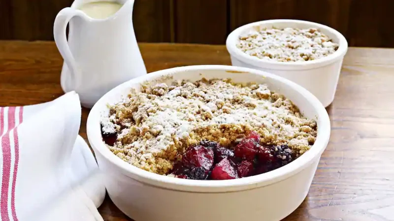 apple and blackberry crumble recipe