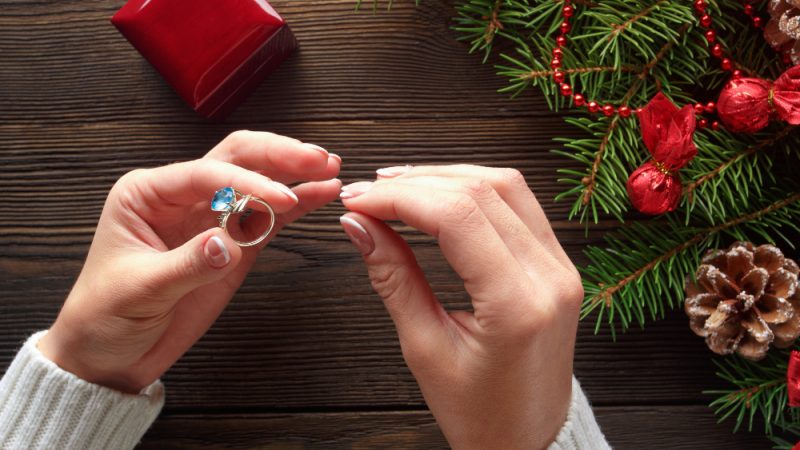 Engagement Fire Opal Ring