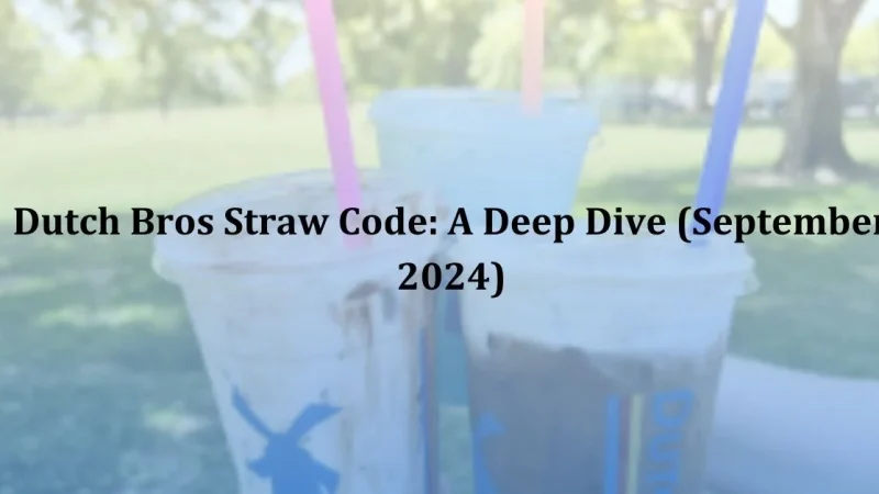 Green Straw Dutch Bros