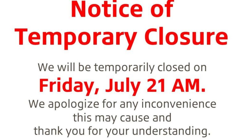 Temporary Close