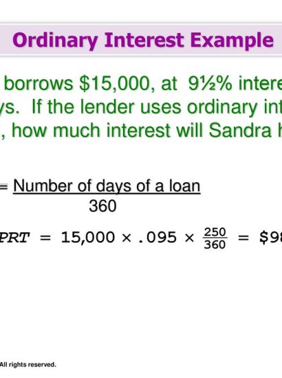 Ordinary Interest