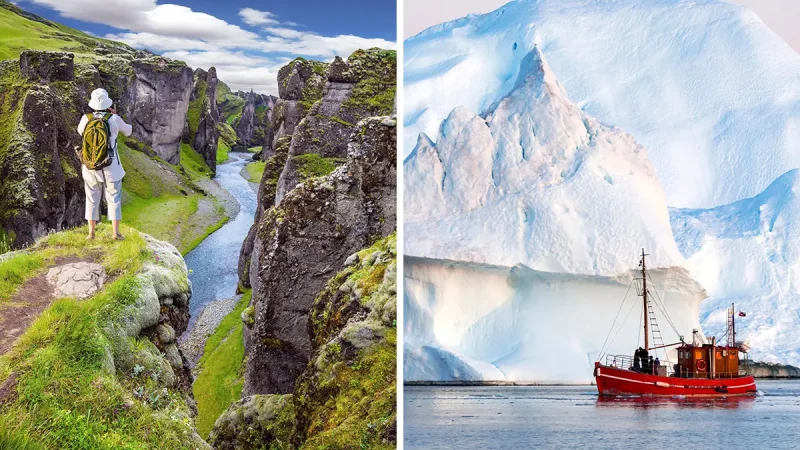 Greenland and Iceland