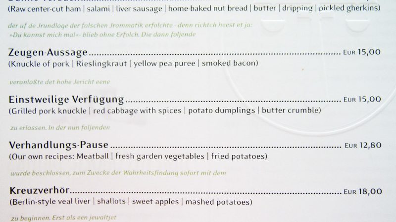 Erst Menu