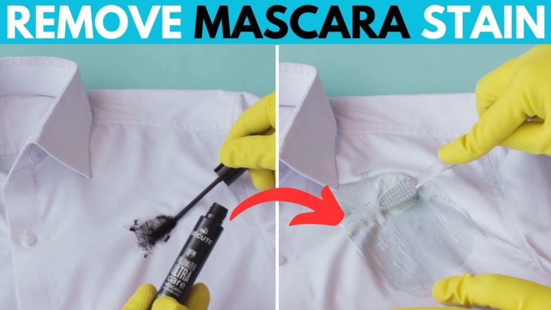 how to get mascara off clothes